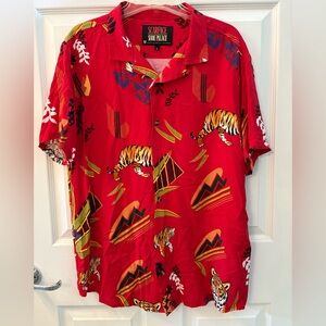 Tony Montana Scarface Hawaiian Shirt Scarface & Shoe Palace Collaboration Size L